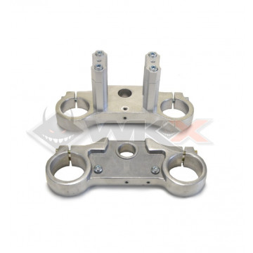 Tés de fourche 45 / 48 aluminium et pontets de guidon