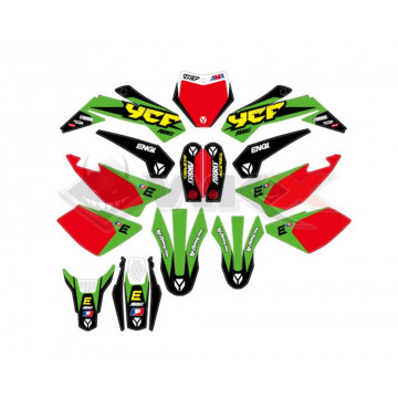 Kit décoration YCF RACING VERT 2022