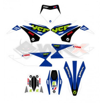 Kit décoration YCF BIGY RACING BLEU 2022