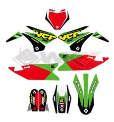 Piece Kit décoration YCF BIGY RACING VERT 2022 de Pit Bike et Dirt Bike