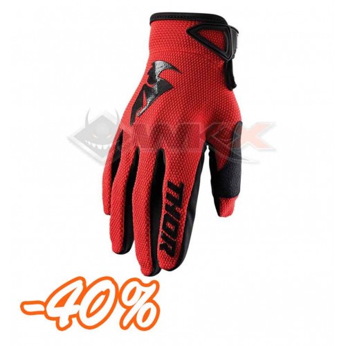 Gants THOR Sector taille XS ROUGE