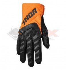 Piece Gants enfant THOR SPECTRUM ORANGE/NOIR taille YM de Pit Bike et Dirt Bike