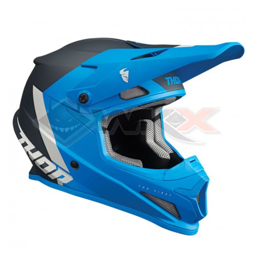 Piece Casque THOR SECTOR CHEV BLEU/GRIS CLAIR taille XL de Pit Bike et Dirt Bike