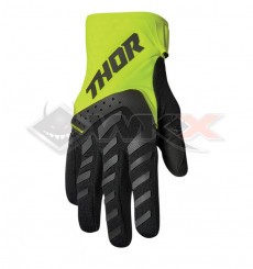 Piece Gants enfant THOR SPECTRUM NOIR/ACID taille YL de Pit Bike et Dirt Bike