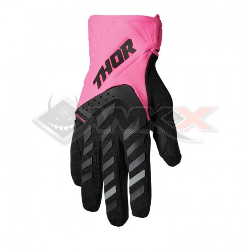 Piece Gants THOR SPECTRUM femme ROSE/NOIR taille XL de Pit Bike et Dirt Bike