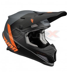 Piece Casque THOR SECTOR CHEV  NOIR/ GRIS / ORANGE taille M de Pit Bike et Dirt Bike