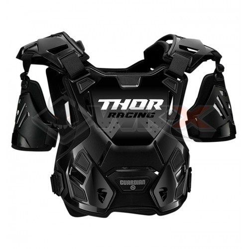 Piece Plastron enfant THOR Guardian taille S/M NOIR de Pit Bike et Dirt Bike