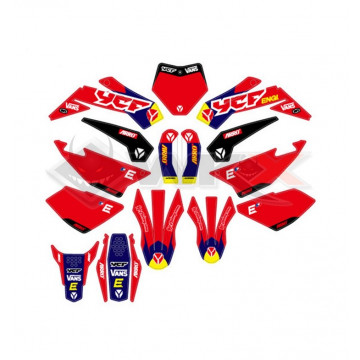 Kit décoration YCF RACING ROUGE 2022
