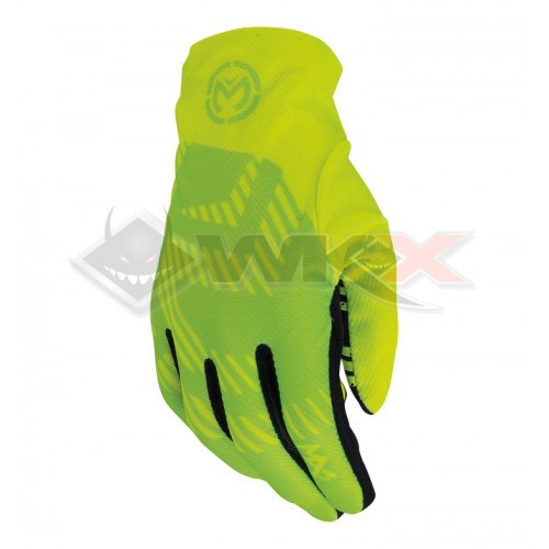 Piece Gants MOOSE MX2 HIVIZ JAUNE taille M de Pit Bike et Dirt Bike