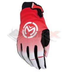 Piece Gants MOOSE SX1 ROUGE/BLANC taille M de Pit Bike et Dirt Bike