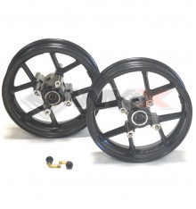 Set de jantes alu supermotard 10'