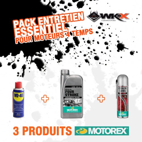 Piece Pack entretien ESSENTIEL moteurs 4 temps MOTOREX de Pit Bike et Dirt Bike