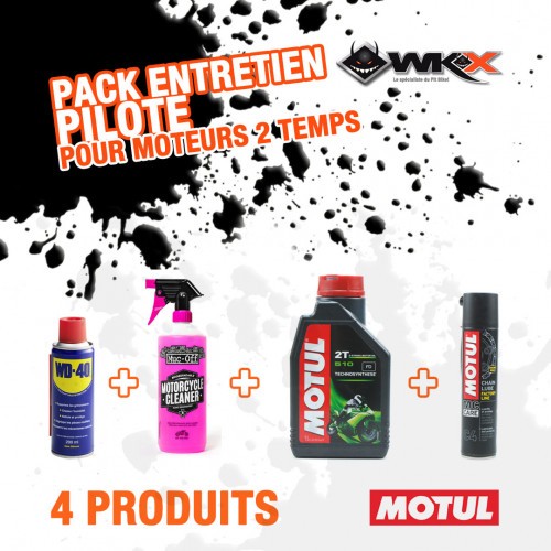 Piece Pack entretien PILOTE moteurs 2 temps MOTUL de Pit Bike et Dirt Bike