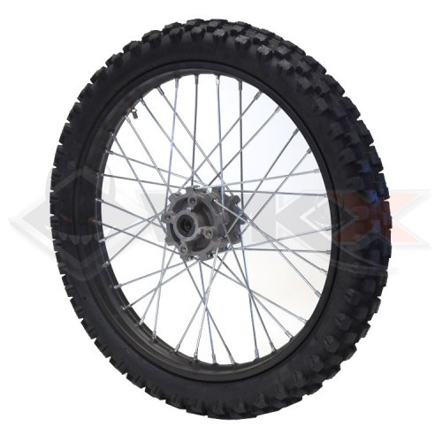 Piece Roue avant complète 19' axe 15mm de Pit Bike et Dirt Bike