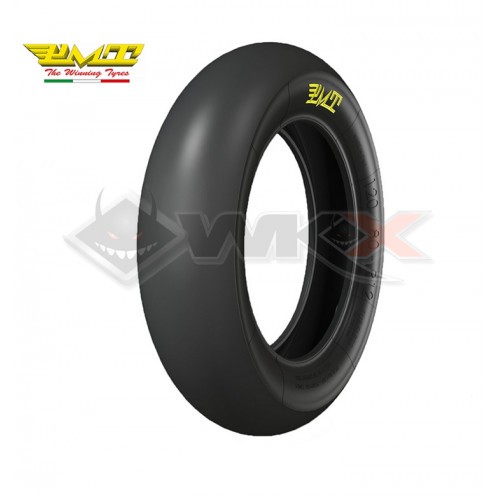 Piece Pneu Slick Supermotard PMT 120/80-12 Tendre de Pit Bike et Dirt Bike