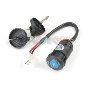 Contacteur clé fiche mâle 4 broches