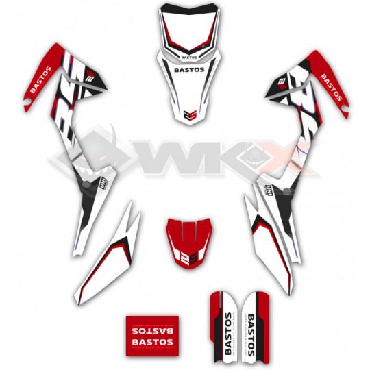 Acerbis Kit Plastique Full Honda CRF 250R/450R 25-, Rouge/Noir
