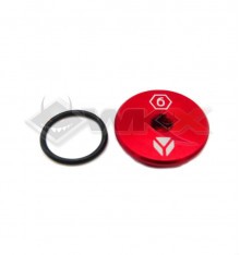 Bouchon de carter d'allumage YCF ROUGE aluminium CNC