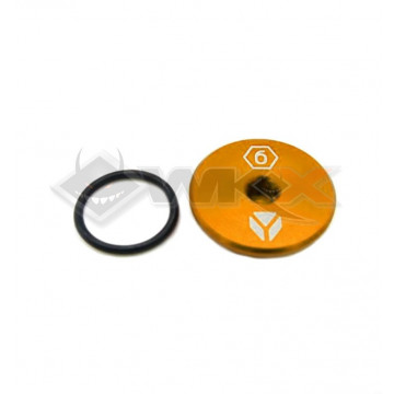 Bouchon carter d'allumage YCF ORANGE aluminium CNC
