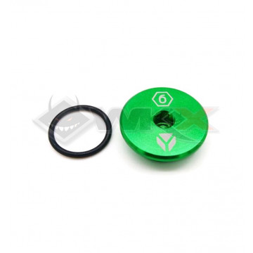 Bouchon carter d'allumage YCF VERT aluminium CNC
