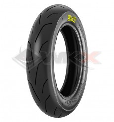 Piece Pneu semi-slick PMT Supermotard 120/80-12 gomme medium de Pit Bike et Dirt Bike