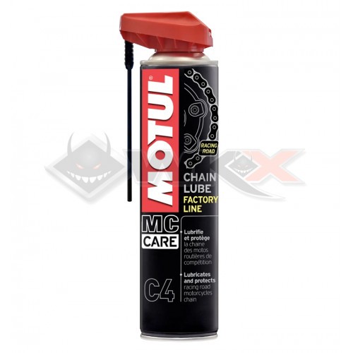 Piece Graisse de chaine MOTUL Blanche CHAIN LUBE 400ml de Pit Bike et Dirt Bike