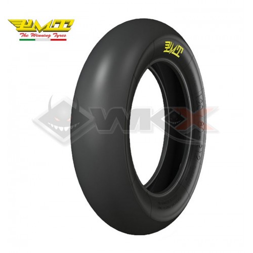 Piece Pneu PMT slick arrière 120/80/12, gomme tendre, 2023 de Pit Bike et Dirt Bike