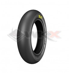 Piece Pneu PMT slick avant 100/90/12, gomme super tendre, 2023 de Pit Bike et Dirt Bike