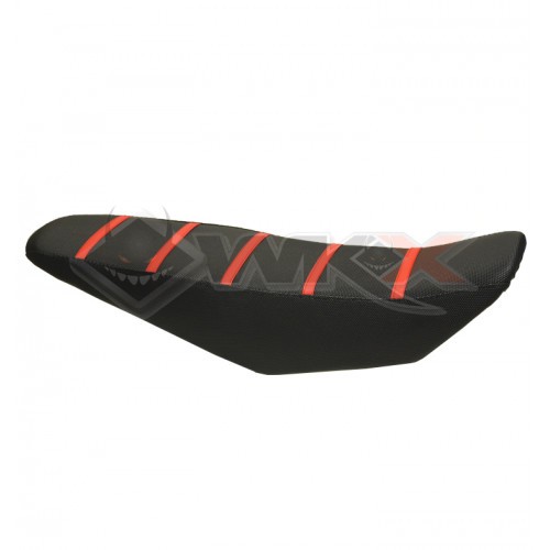 Piece Selle RSR/MXR NOIR-ROUGE de Pit Bike et Dirt Bike