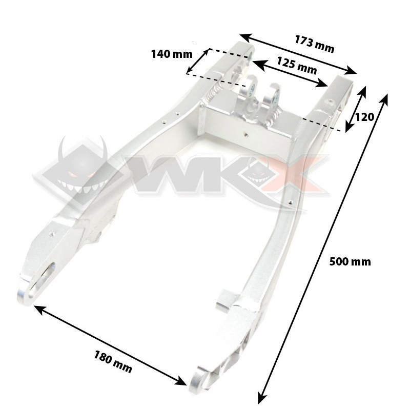 Bras oscillant aluminium 500 mm