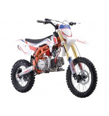 Pit bike 125cm3 GUNSHOT ONE - 17/14 - BLANC-ORANGE - édition 2024