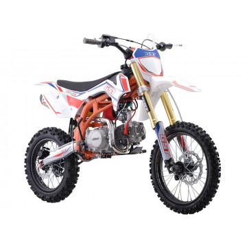 Pit bike 125cm3 GUNSHOT ONE - 17/14 - BLANC-ORANGE - édition 2024