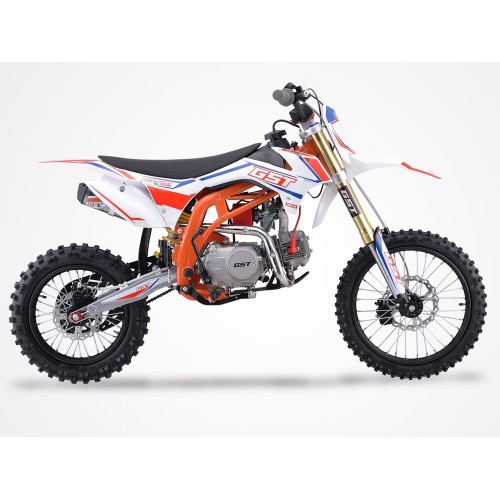 Pit bike 125cm3 GUNSHOT ONE - 17/14 - BLANC-ORANGE - édition 2024