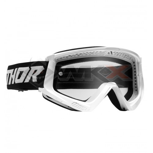 Piece Masque THOR COMBAT RACER BLANC de Pit Bike et Dirt Bike