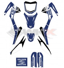 Kit décoration BASTOS BIKE L50 BLEU édition 2023
