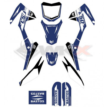 Kit décoration BASTOS BIKE L50 BLEU édition 2023