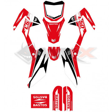 Kit décoration BASTOS BIKE L50 ROUGE édition 2023