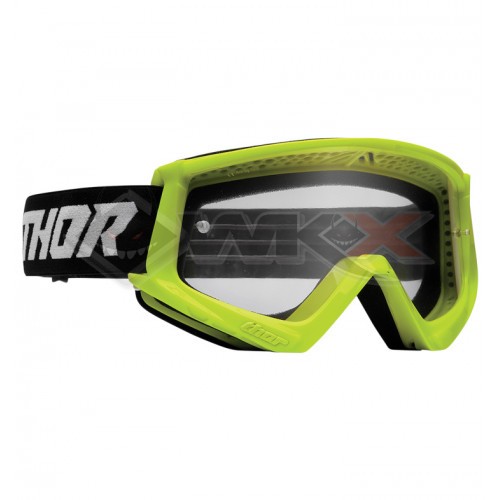 Piece Masque THOR COMBAT RACER JAUNE FLUO de Pit Bike et Dirt Bike