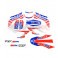 Piece Kit décoration YCF GEICO de Pit Bike et Dirt Bike