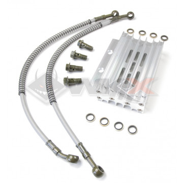 Radiateur aluminium + raccords