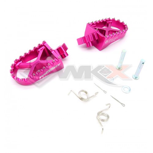 Piece Repose pieds YCF aluminium ROSE de Pit Bike et Dirt Bike