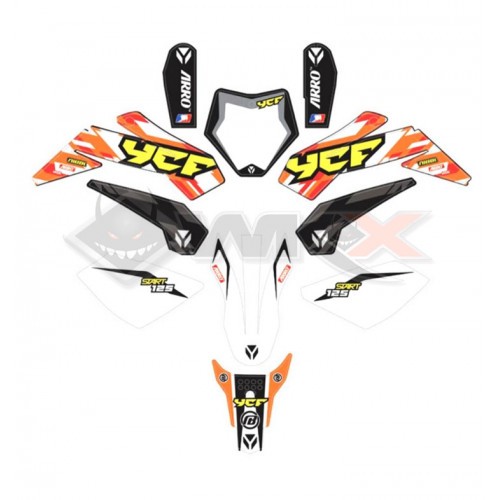 Piece Kit décoration YCF COMPLET START 125 2023 de Pit Bike et Dirt Bike