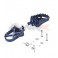 Piece Repose pieds YCF aluminium BLEU de Pit Bike et Dirt Bike