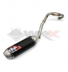 Ligne d'échappement alu inox SCALVINI simple pot type YCF START
