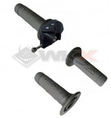 Poignée de gaz avec système de réglage + paire de poignées grip