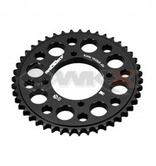 Couronne aluminium 36 dents axe 75mm YCF NOIR