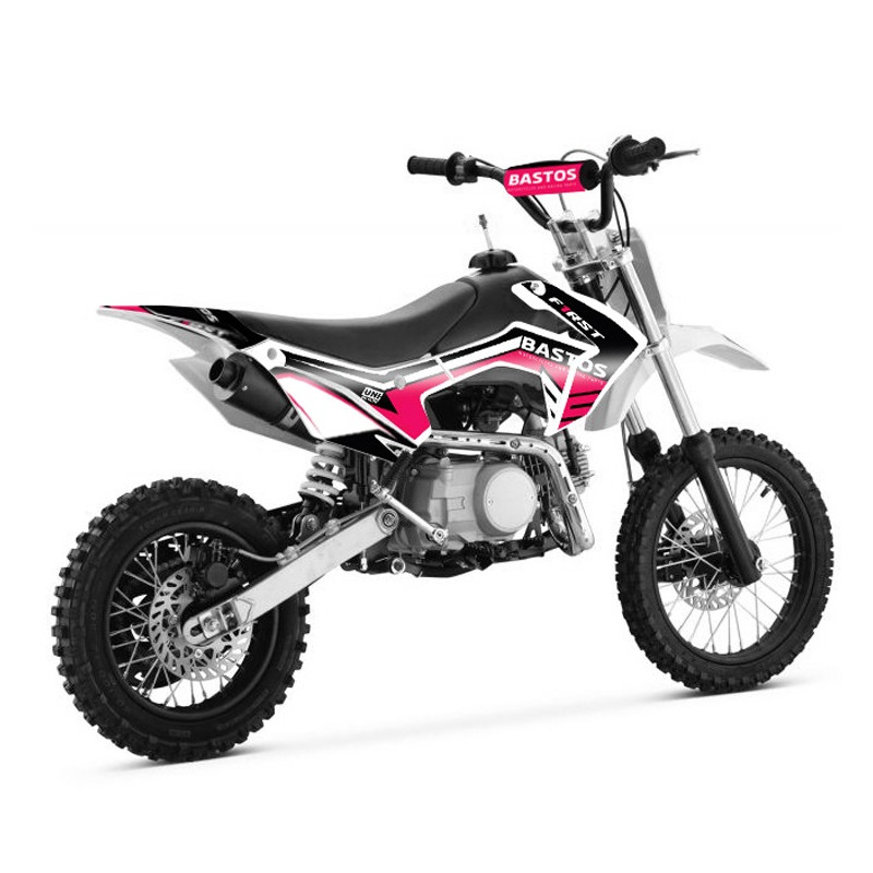 Pit Bike 125cc BASTOS BS FIRST ROSE - édition 2025