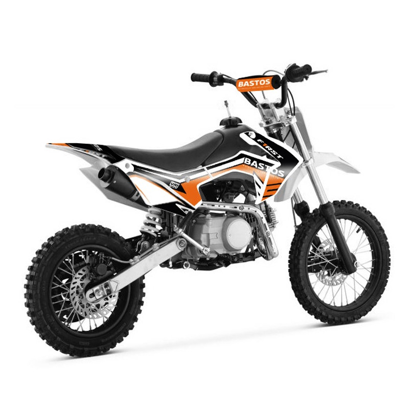 Pit Bike 125cc BASTOS BS FIRST ORANGE - édition 2025