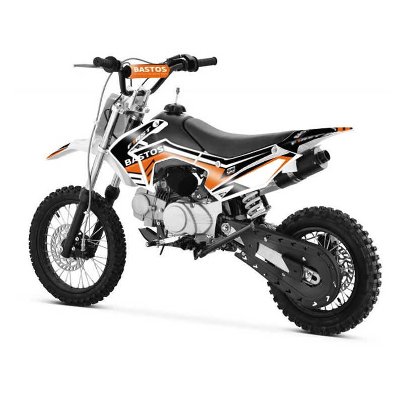 Pit Bike 125cc BASTOS BS FIRST ORANGE - édition 2025
