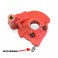 Piece Tirage rapide avec bride de gaz ROUGE de Pit Bike et Dirt Bike